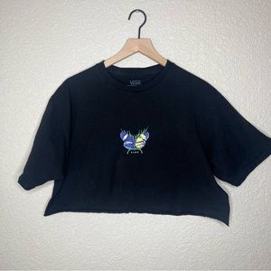 Vans Butterfly Crop Top Black Large
